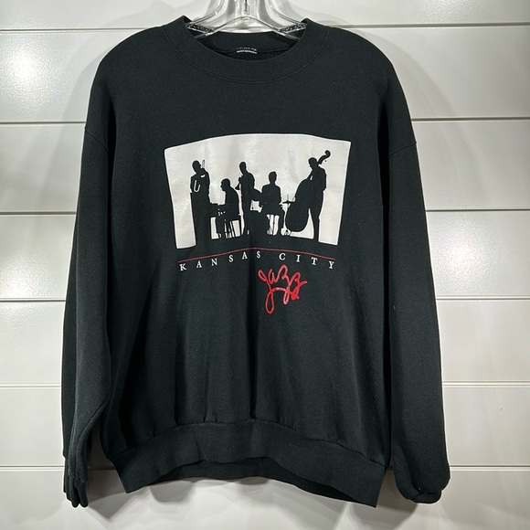 Vintage 1994 Kansas City Jazz Sweatshirt The Notables - Picture 1 of 4